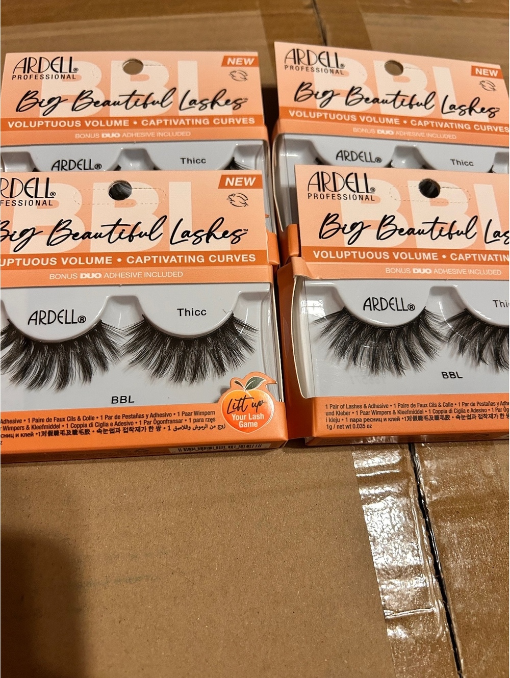 Ardell Big Beautiful Lashes BBL Thicc Voluptuous Volume False Eyelashes with Duo